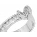 0.90 CT Round Cut Diamond Semi Mount Engagement Ring 
